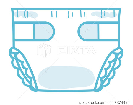 Diaper illustration 117874451