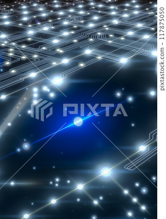 Image of space floating in cyberspace 117875050