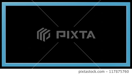 3D material_metal frame_light blue 117875760