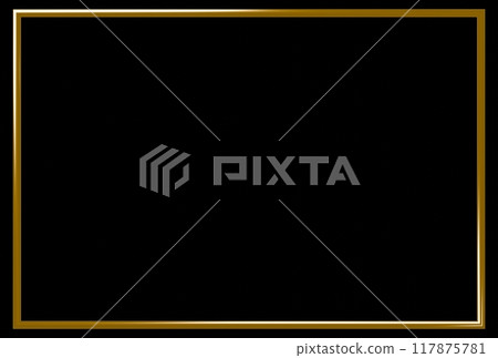 3D material_metal frame_gold 3D material_metal frame_gold 117875781