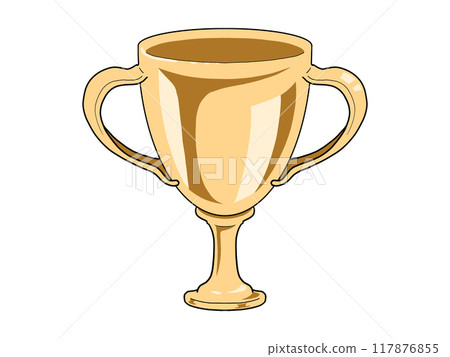 Gold trophy illustration 117876855