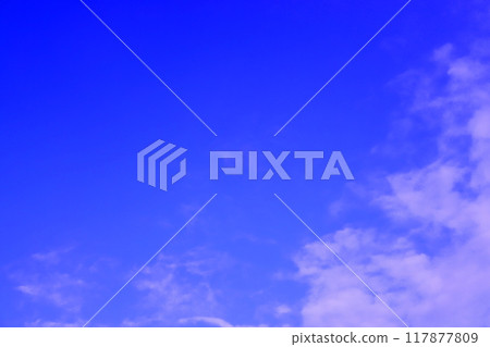 Blue sky and white clouds (background material) Blue sky and white clouds (background material) 117877809