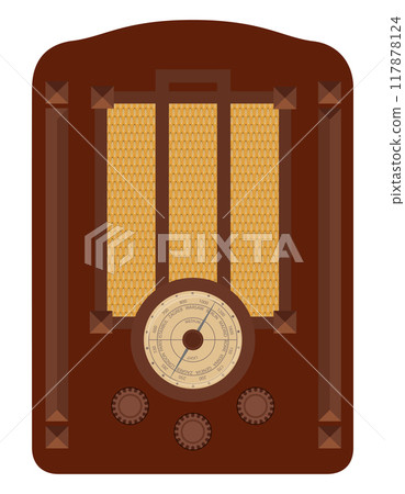 retro old vintage icons flat style stock vector illustration 117878124