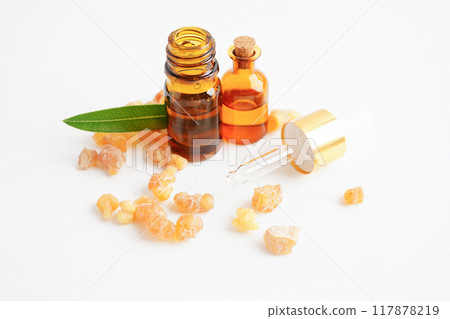 Frankincense or olibanum aromatic resin used in incense and perfumes. 117878219
