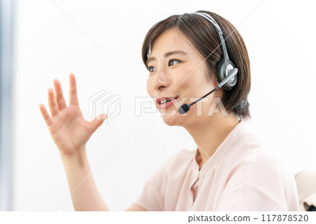 中女耳機遠程商務 117878520