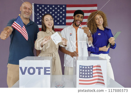 People Voting For Their President 117880373