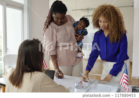People Visiting Election Centre To Vote 117880453