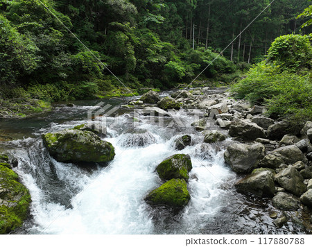 Scenery of the Ogiri River in Ochi Town, Kochi Prefecture 117880788