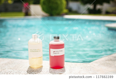 Oto and phenol Kit for pool, Water testing kit for swimming pools. Chlorine and ph analyzer kit for pools, Kit to test pool water, pH and chlorine tester for pool water Oto and phenol Kit for pool, Water testing kit for swimming pools. Chlorine and ph analyzer kit for pools, Kit to test pool water, pH and chlorine tester for pool water 117882289