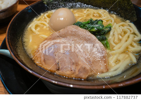 Tasty pork bone ramen 117882737