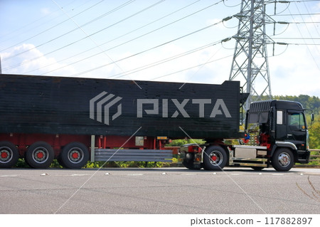 Trailer truck image Trailer truck image 117882897