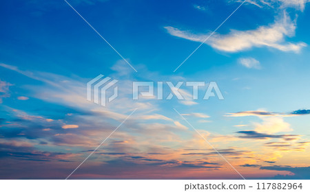 Sunset sky background 117882964