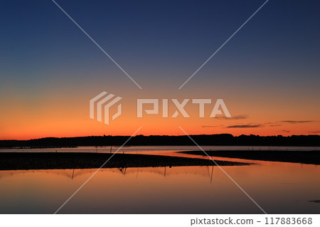 A beautiful morning glow 117883668