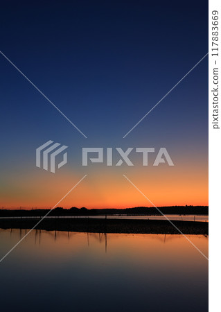 A beautiful morning glow 117883669