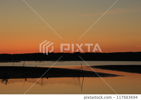 A beautiful morning glow 117883694