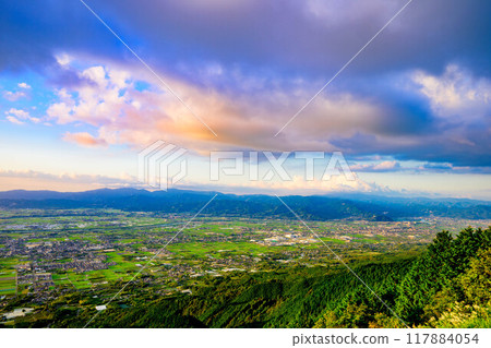The Chikugo Plain at dusk The Chikugo Plain at dusk 117884054