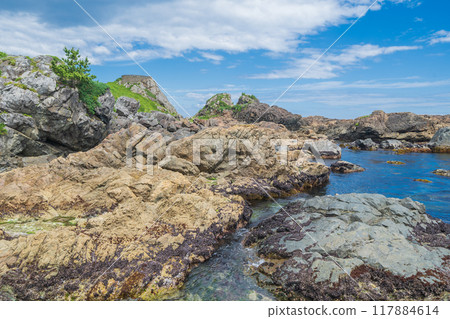 "Aomori Prefecture" Ashigezaki Observatory, Nakasuka Coast, and Tanesashi Coast in summer "Aomori Prefecture" Ashigezaki Observatory, Nakasuka Coast, and Tanesashi Coast in summer 117884614