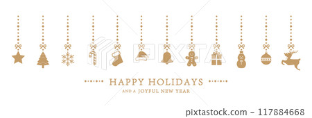 簡單可愛的聖誕飾品裝飾背景插畫集 簡單可愛的聖誕飾品裝飾背景插畫集 117884668