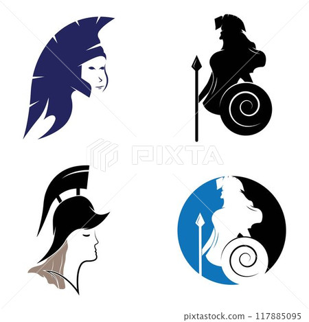 simple logo athena vector template 117885095