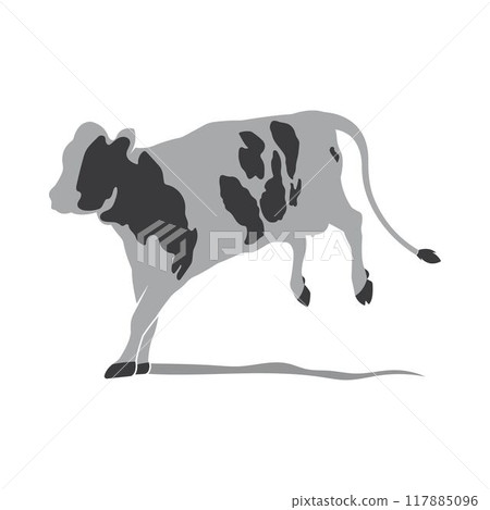 Cow Logo Template vector icon illustration design 117885096