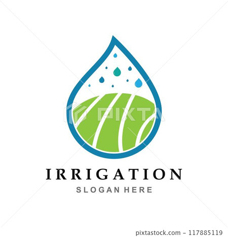 Irrigation logo design vector. Icon Symbol. Template Illustration 117885119