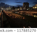 Candlelit riverbank 117885270