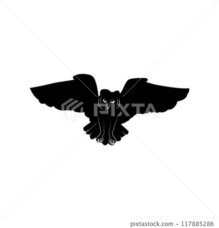 Owl logo template vector icon design Owl logo template vector icon design 117885286