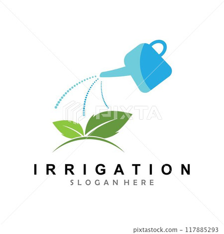 Irrigation logo design vector. Icon Symbol. 117885293