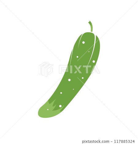 Cucumber logo vector icon simple illustration design Cucumber logo vector icon simple illustration design 117885324