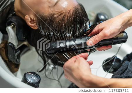 iron, hair iron, hair 117885711