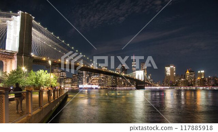 布魯克林大橋夜景 117885918