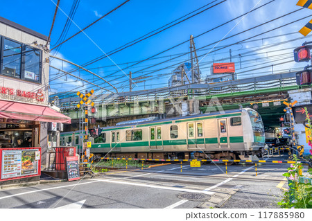 東京代代木站澀谷區的都市景觀 117885980