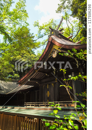 Oyama Shrine in summer Oyama Shrine in summer 117886298
