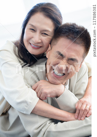 A friendly senior couple A friendly senior couple 117886381