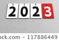Plates 2023 on the wall 117886449