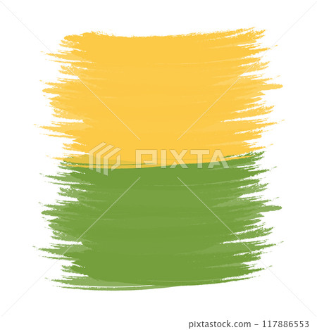 Yellow and Green Brushstroke. Hand painted watercolor background with yellow and green brushstrokes Yellow and Green Brushstroke. Hand painted watercolor background with yellow and green brushstrokes 117886553