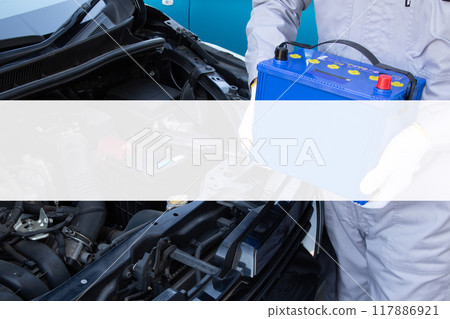 有汽車電池複製空間的機械師 117886921