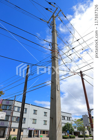 Japan's oldest concrete telephone pole 117887326