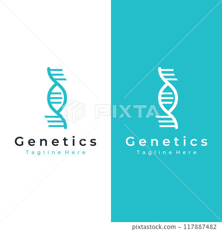 Logo design template DNA elements. Bio tech, DNA people, bio DNA, DNA spirals. Logos can be for science, pharmacy and medical. Logo design template DNA elements. Bio tech, DNA people, bio DNA, DNA spirals. Logos can be for science, pharmacy and medical. 117887482
