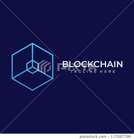 Block chain logo template design.Geometric block chain with hexagons, modern technology box. Block chain for business, technology and data signs. Block chain logo template design.Geometric block chain with hexagons, modern technology box. Block chain for business, technology and data signs. 117887796