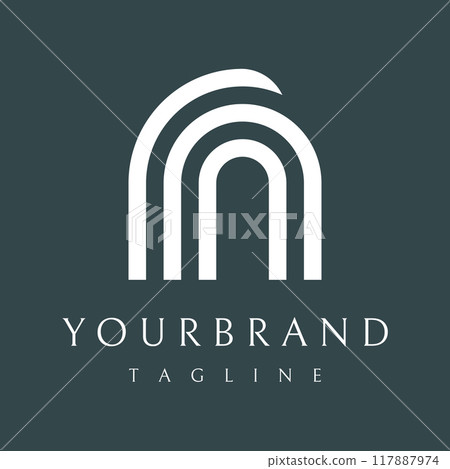 Simple open door abstract logo vector design, interior with geometric shapes or monogram.For building construction, business.property and company. Simple open door abstract logo vector design, interior with geometric shapes or monogram.For building construction, business.property and company. 117887974