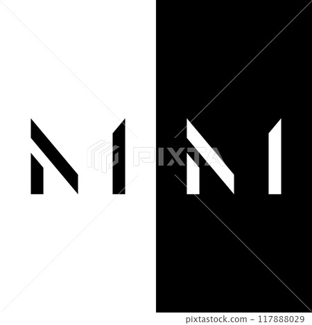 Abstract initial template logo minimalist letter M element.Symbol of modern, elegant, unique and luxurious geometry.Design for identity.brand. company business. Abstract initial template logo minimalist letter M element.Symbol of modern, elegant, unique and luxurious geometry.Design for identity.brand. company business. 117888029