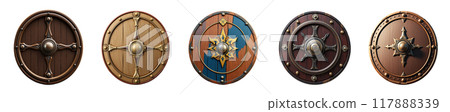 Set of warrior shields 117888339