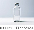 Clear plastic bottle of water 117888483