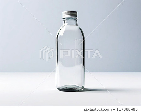 Clear plastic bottle of water Clear plastic bottle of water 117888483