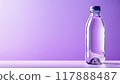 Clear bottles in a purple room 117888487
