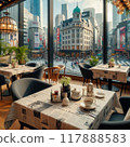 Terrace with table 117888583