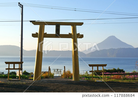 金鳥居和開聞岳 117888684