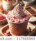 Delicious roll ice cream 117888860
