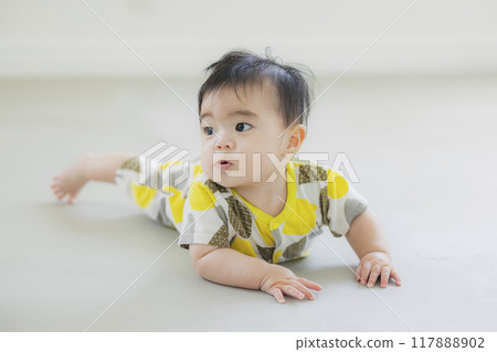 嬰兒爬行 117888902